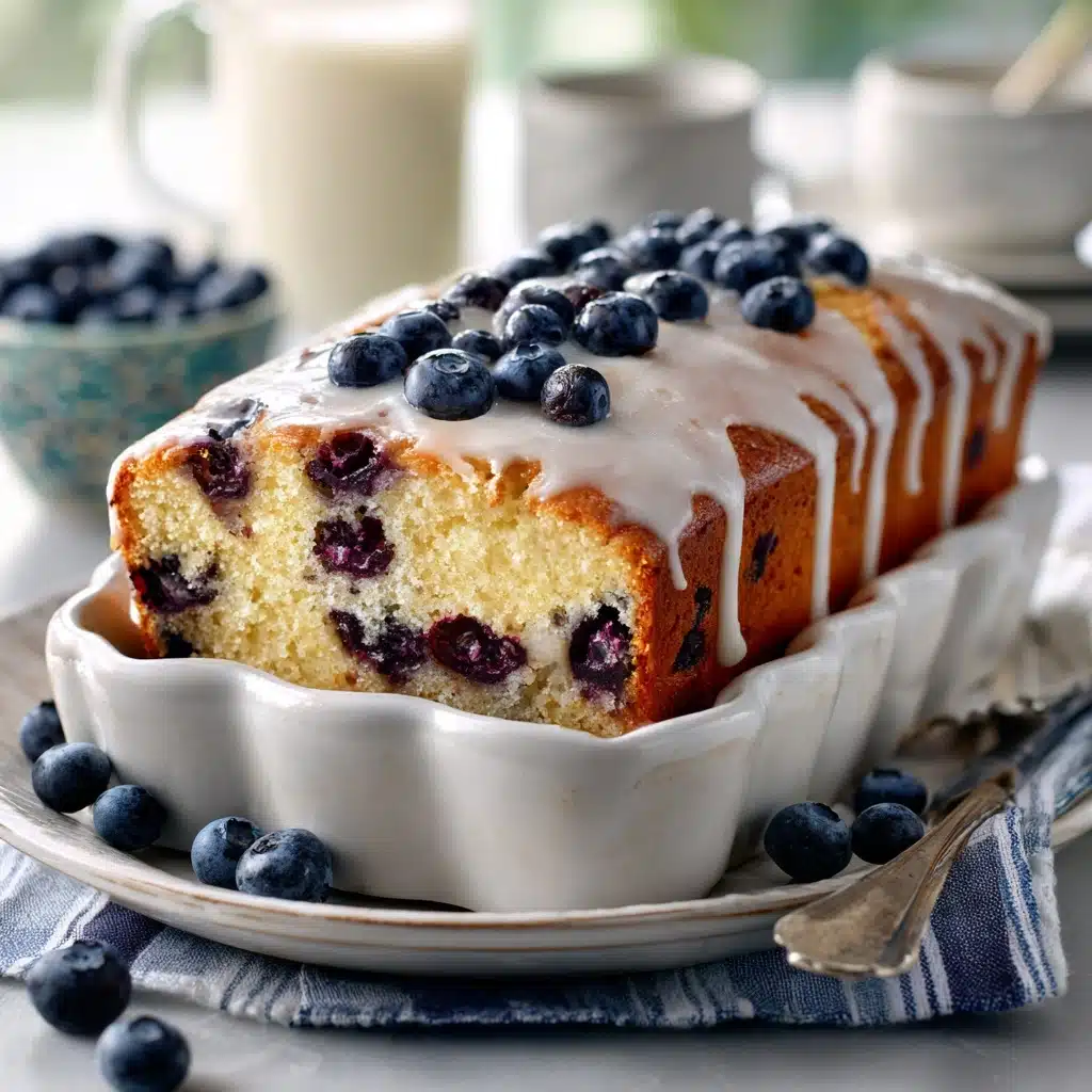Blueberry Bread with Lemon Glaze Recipe