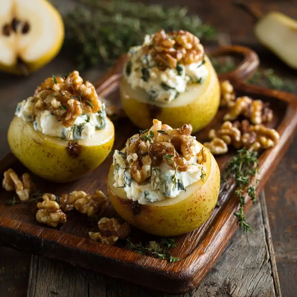 Elegant Blue Cheese Stuffed Pears Recipe - Recipe Image