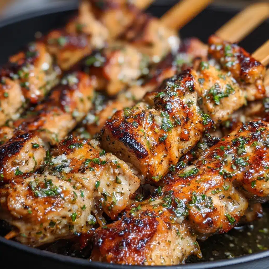 Air Fryer Garlic Parmesan Chicken Skewers Recipe - Recipe Image