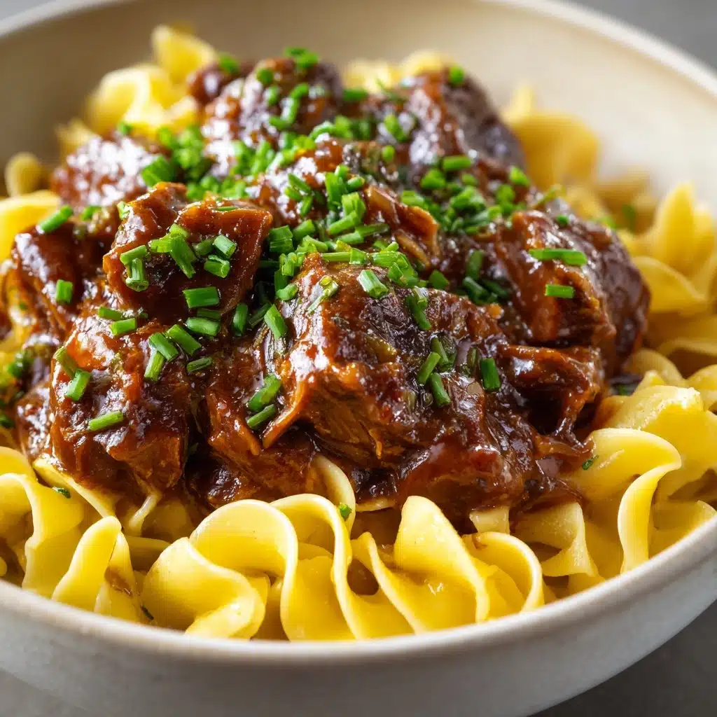 Crockpot Beef Tips & Noodles Recipe - Recipe Image