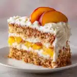 Peach Cake with Brown Sugar Frosting Recipe