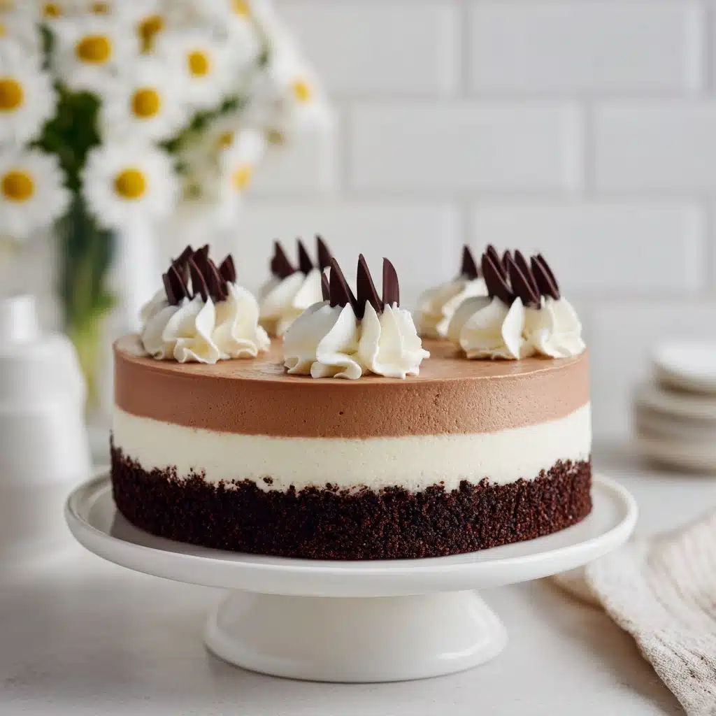 Triple Chocolate Mousse Cake Recipe - Recipe Image