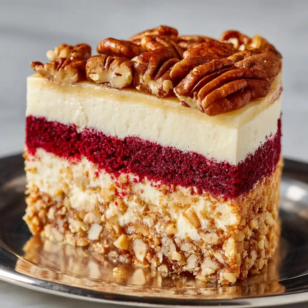 Pecan Red Velvet Cheesecake Recipe