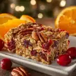 Cranberry, Orange & Pecan Oatmeal Bars Recipe