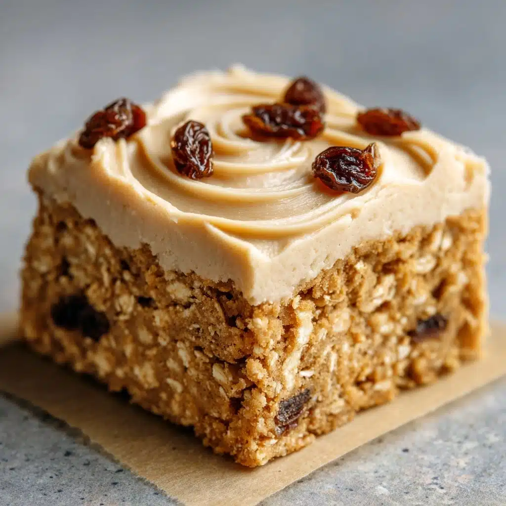 Oatmeal Raisin Cookie Bars Recipe - Recipe Image