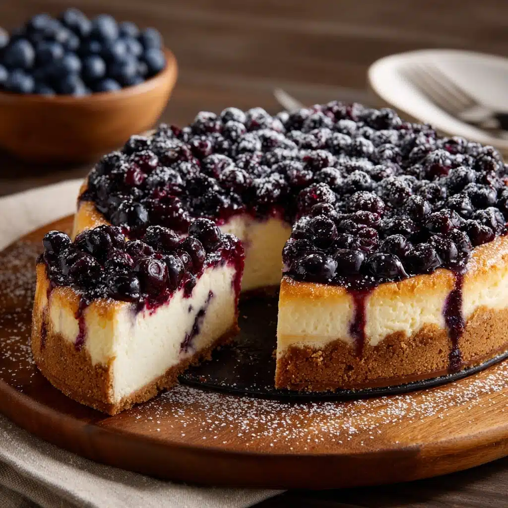 Blueberry Basque Cheesecake Recipe - Recipe Image