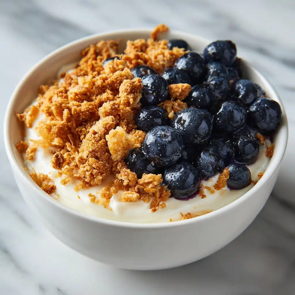 High-Protein Blueberry Cheesecake Bowl Recipe - Recipe Image