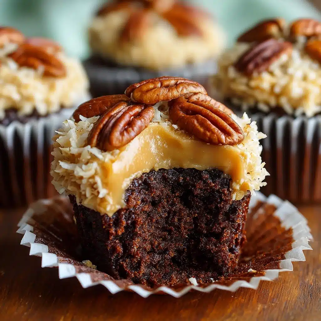 German Chocolate Cupcakes Recipe