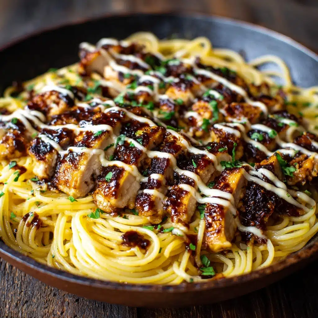 Garlic Butter Chicken Bites with Creamy Parmesan Pasta Recipe