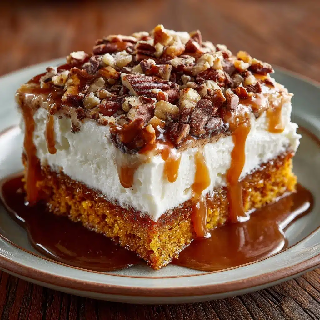 Pumpkin Caramel Poke Cake Recipe