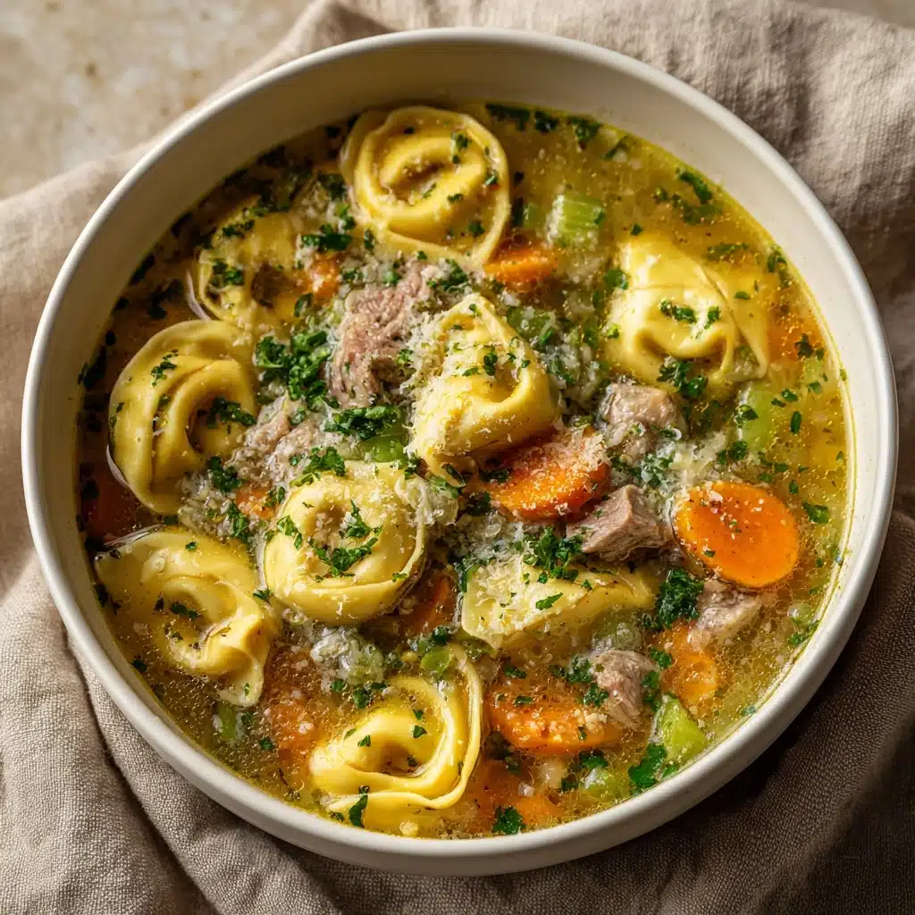 Easy Tortellini Soup with Chicken Broth Recipe - Recipe Image