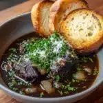 French Onion Beef Short Rib Soup Recipe