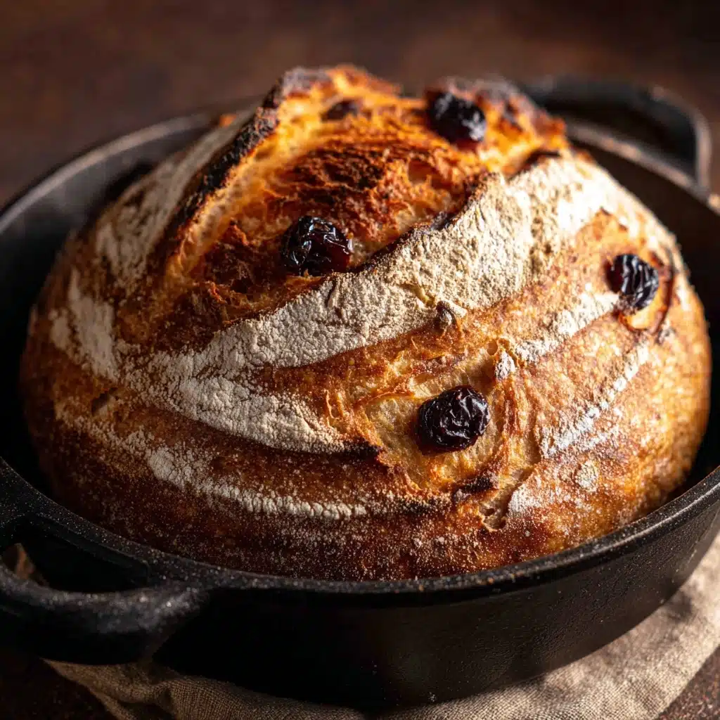 No Knead Cinnamon Raisin Bread Recipe
