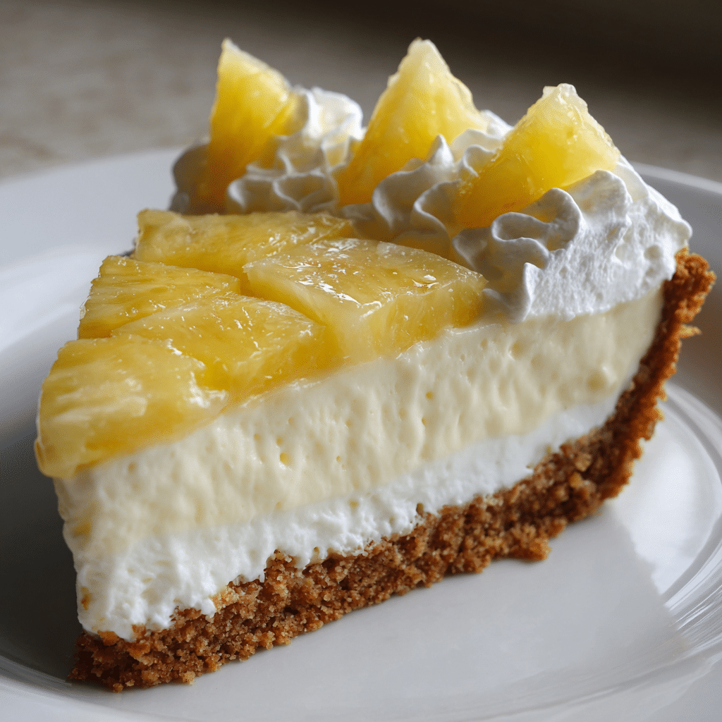 Pineapple Right Side Up Cheesecake Recipe - Recipe Image