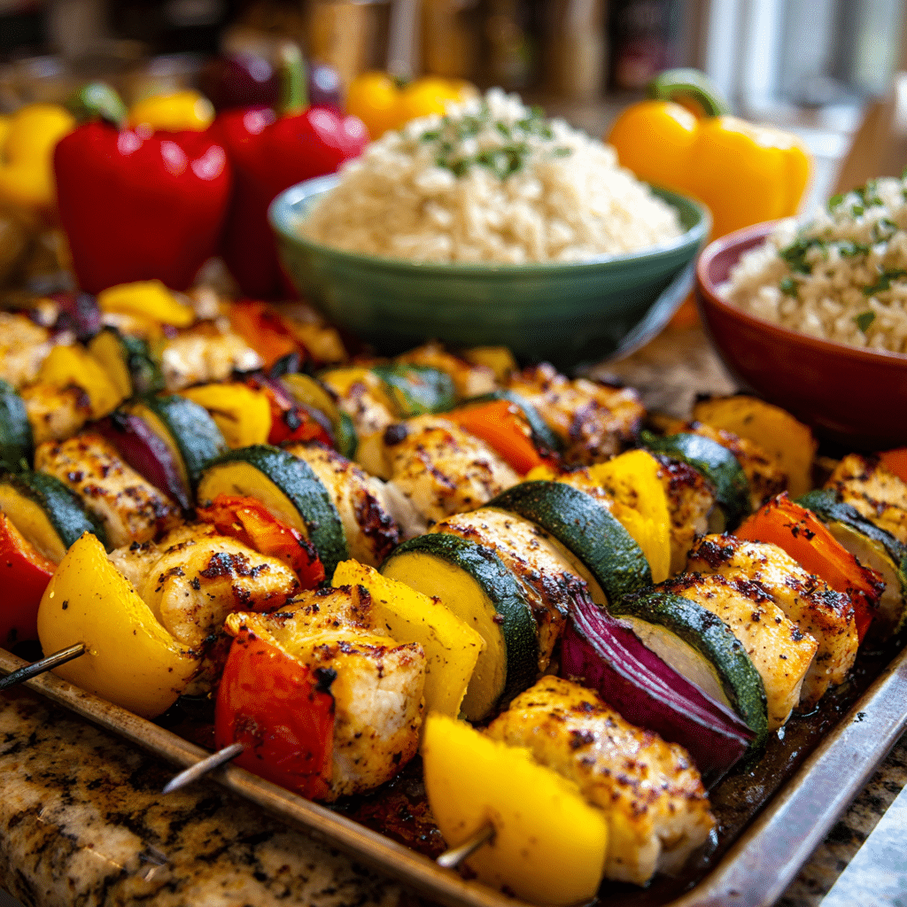 Garlic Herb Chicken Kabobs Recipe