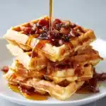 Cornbread Waffle Bites with Honey Butter Syrup Recipe