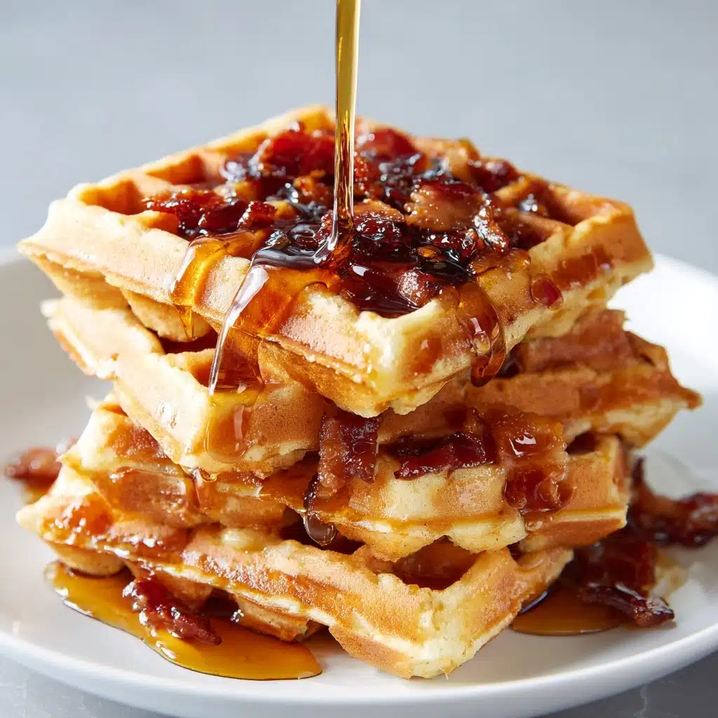 Cornbread Waffle Bites with Honey Butter Syrup Recipe