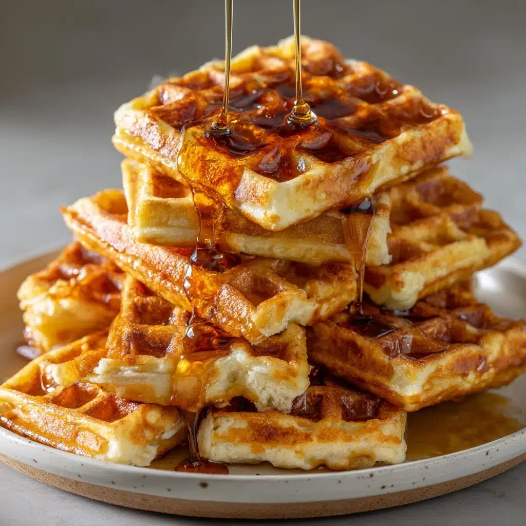 Cornbread Waffle Bites with Honey Butter Syrup Recipe - Recipe Image