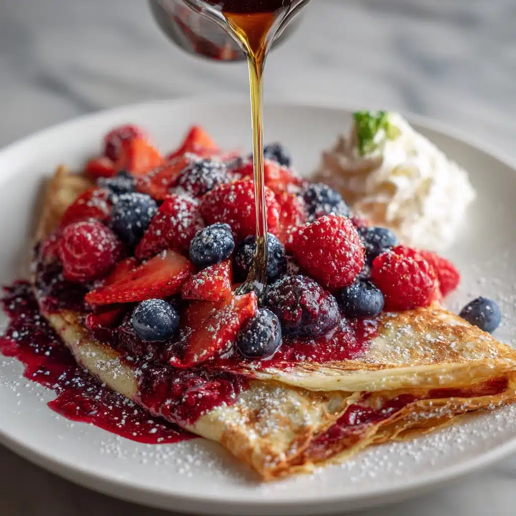 Berry-Topped Tapioca Crepes Recipe