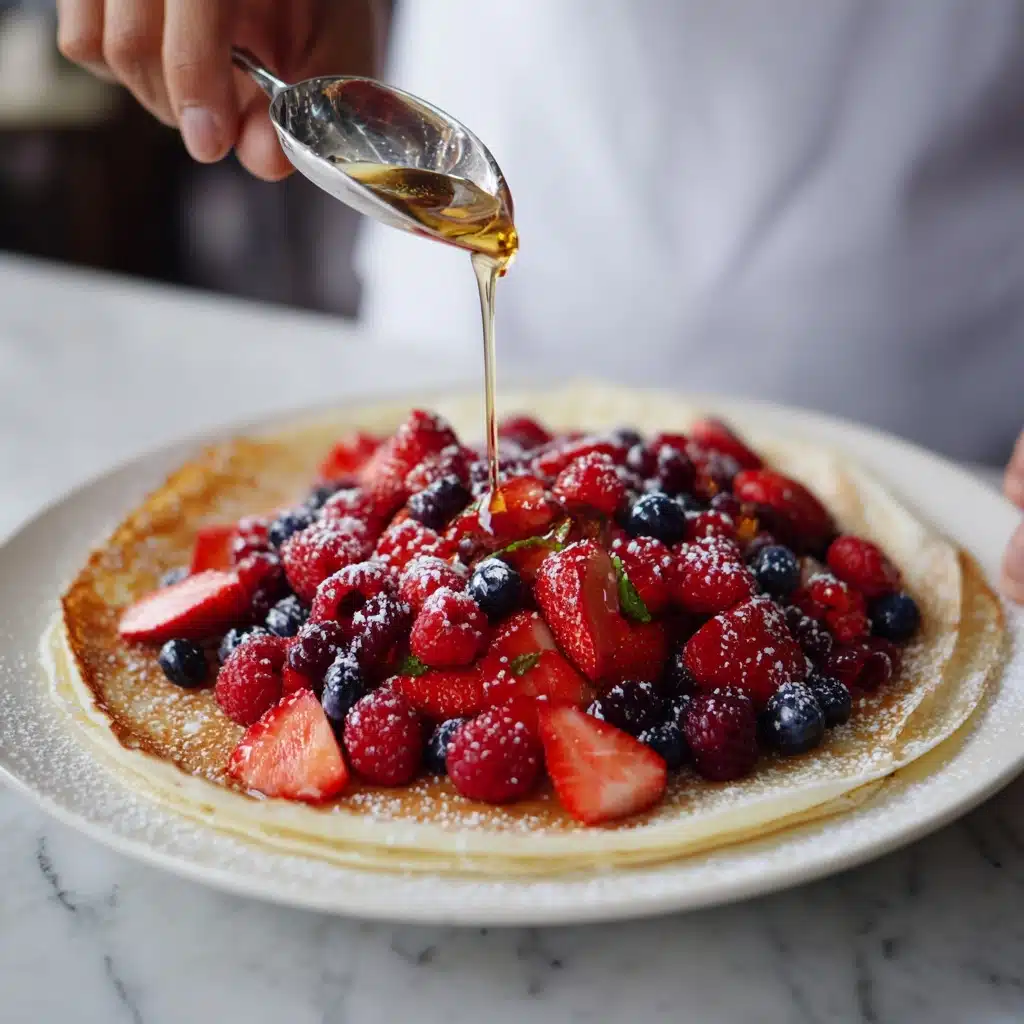 Berry-Topped Tapioca Crepes Recipe - Recipe Image