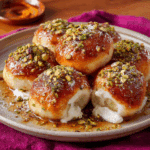 Stuffed Gulab Jamuns with Cream and Pistachio Filling Recipe