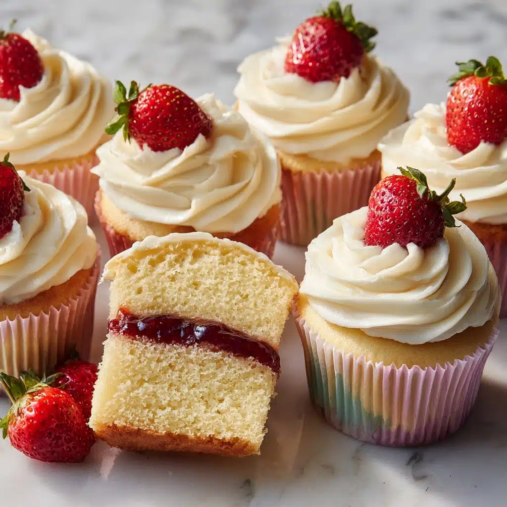 Strawberry Filled Cupcakes Recipe