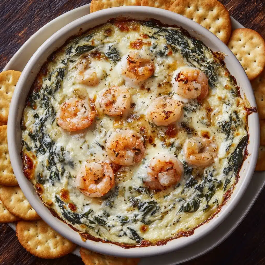 Cheesy and Creamy Shrimp & Crab Spinach Dip Recipe