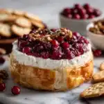 Baked Cranberry Cream Cheese Dip with a Golden Crust Recipe