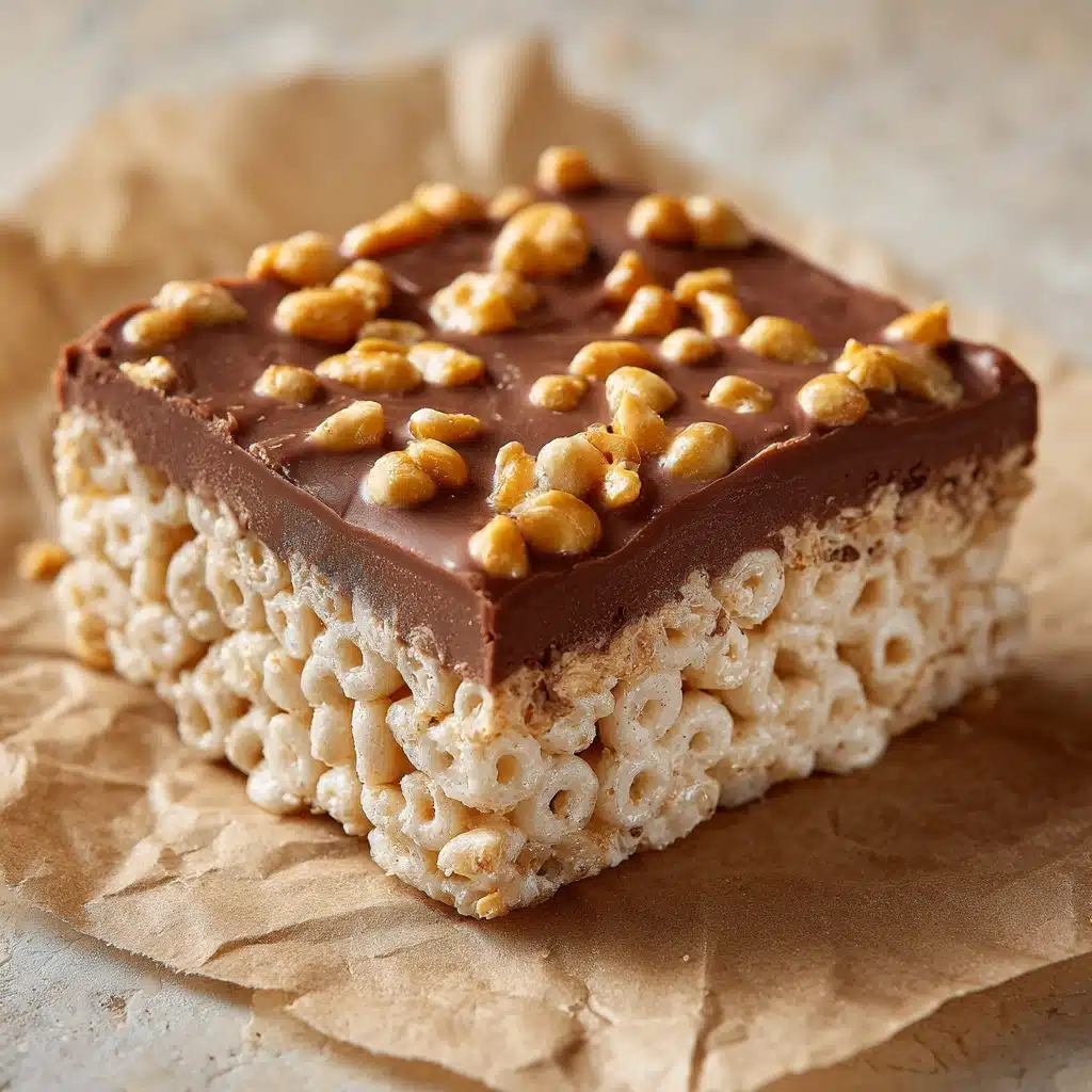 Salted Peanut Butter Rice Krispies Treats Recipe
