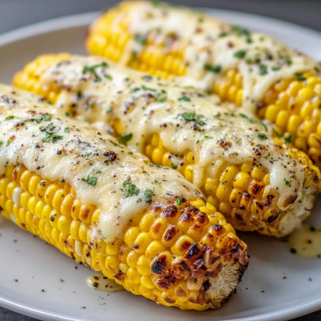 Cheesy Garlic Butter Corn on the Cob Recipe - Recipe Image