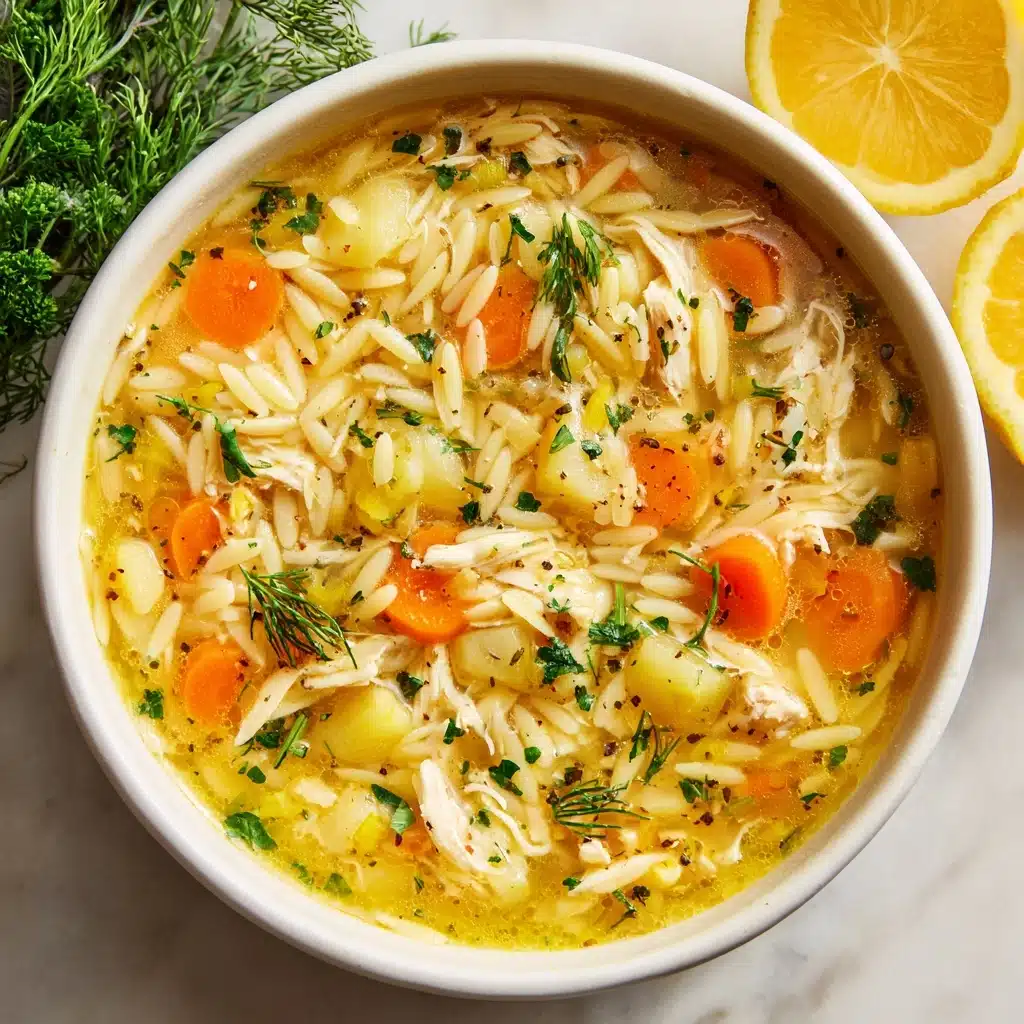Mediterranean Lemon Chicken Soup Recipe