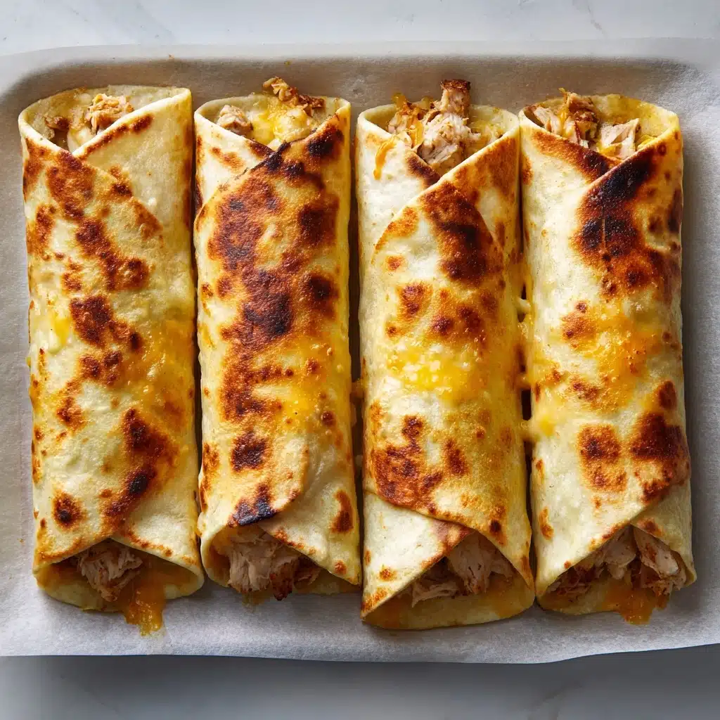 Creamy Oven-Baked Chicken Taquitos Recipe - Recipe Image