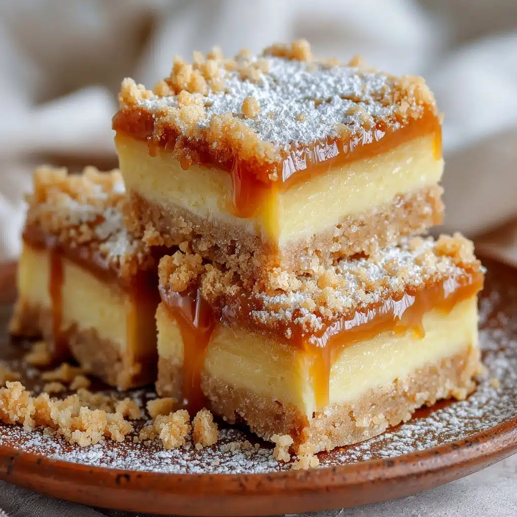 Salted Caramel Gooey Butter Bars Recipe - Recipe Image