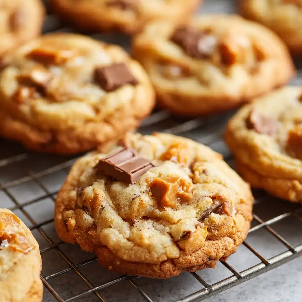 Chewy Peanut Butter Butterfinger Cookies Recipe - Recipe Image