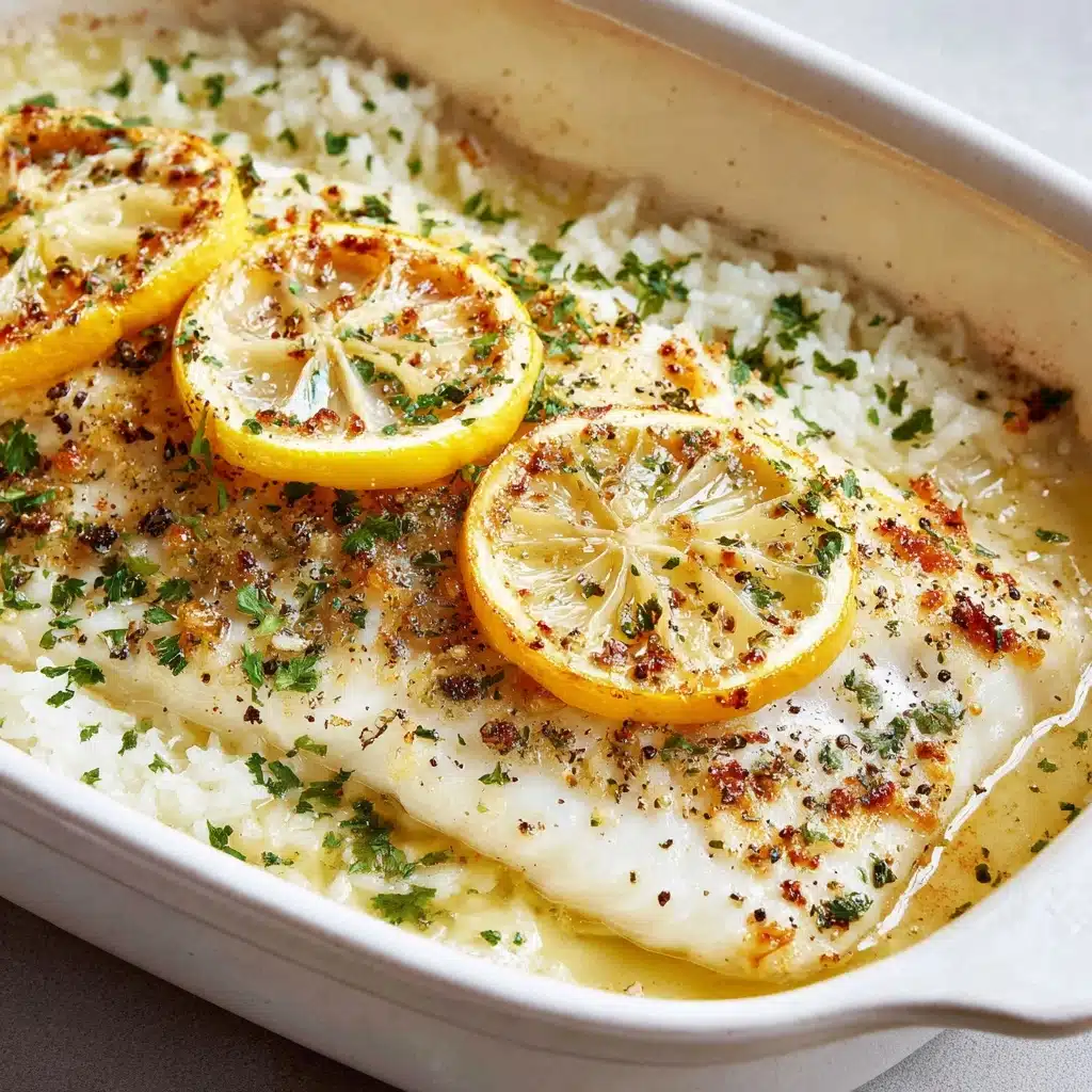 Baked Cod with Lemon and Garlic Recipe - Recipe Image