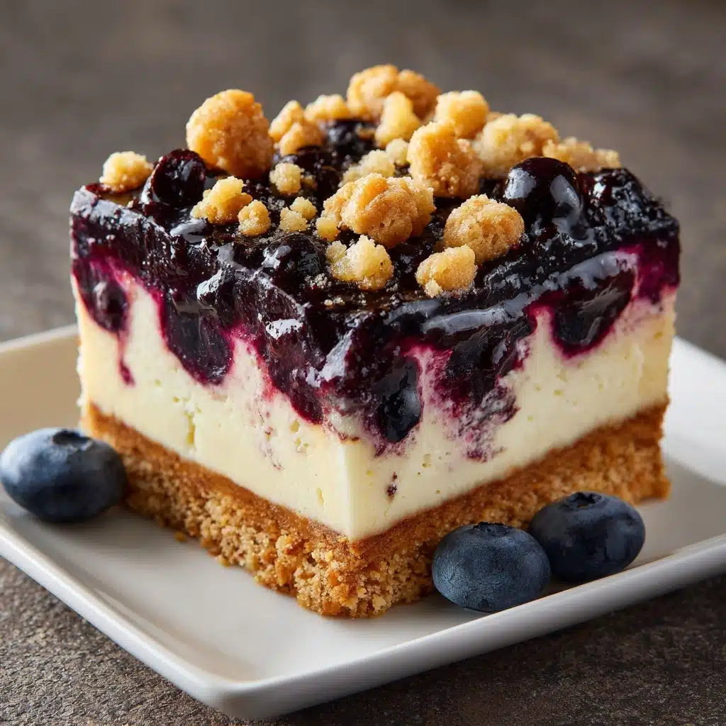 Lavender and Blueberry Cheesecake Bars Recipe