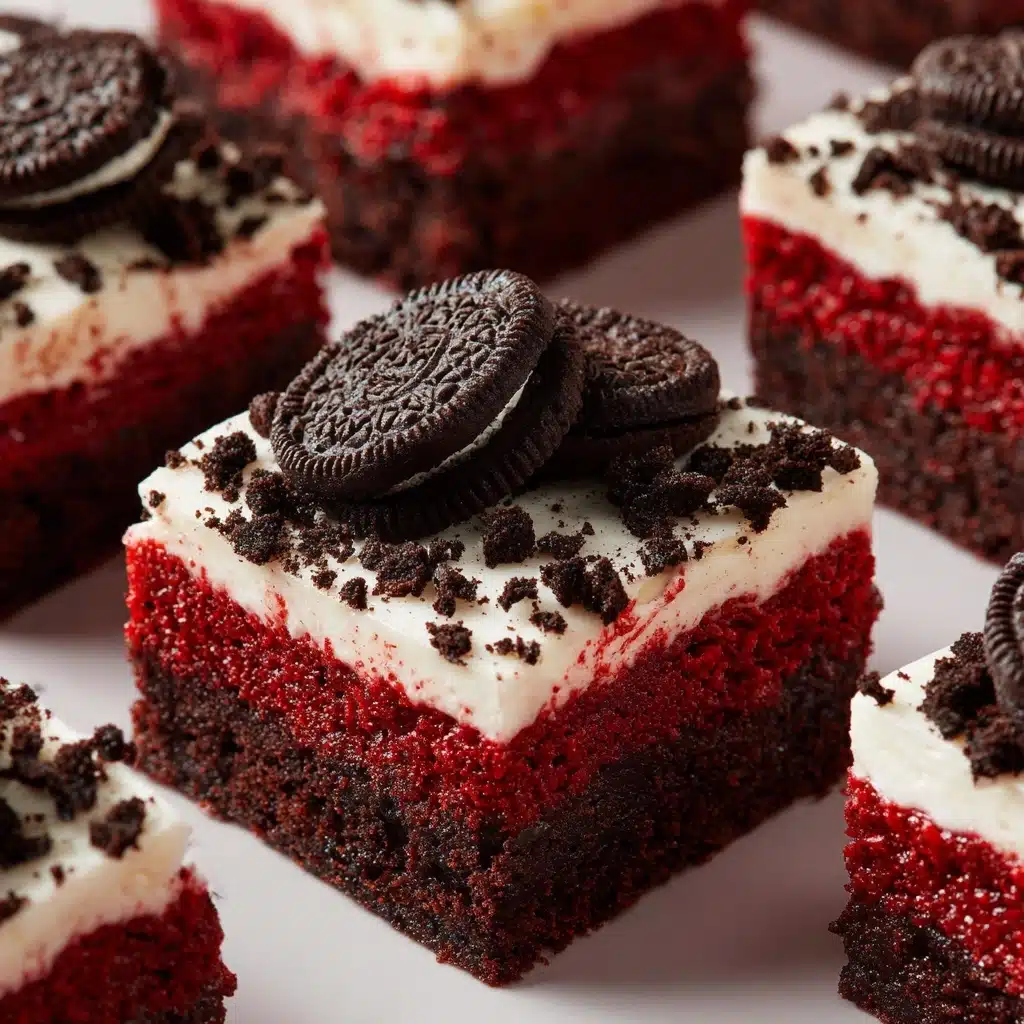 Cookies & Cream Red Velvet Brownies Recipe