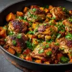 One-Pan Chicken and Sweet Potato Skillet Recipe