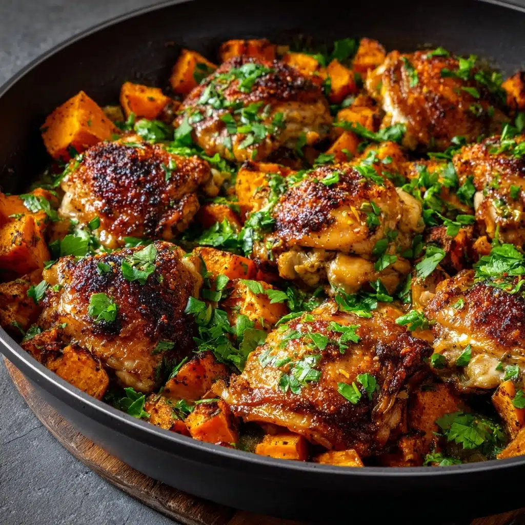 One-Pan Chicken and Sweet Potato Skillet Recipe
