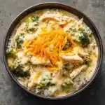 Crockpot Cheesy Chicken Broccoli Rice Recipe