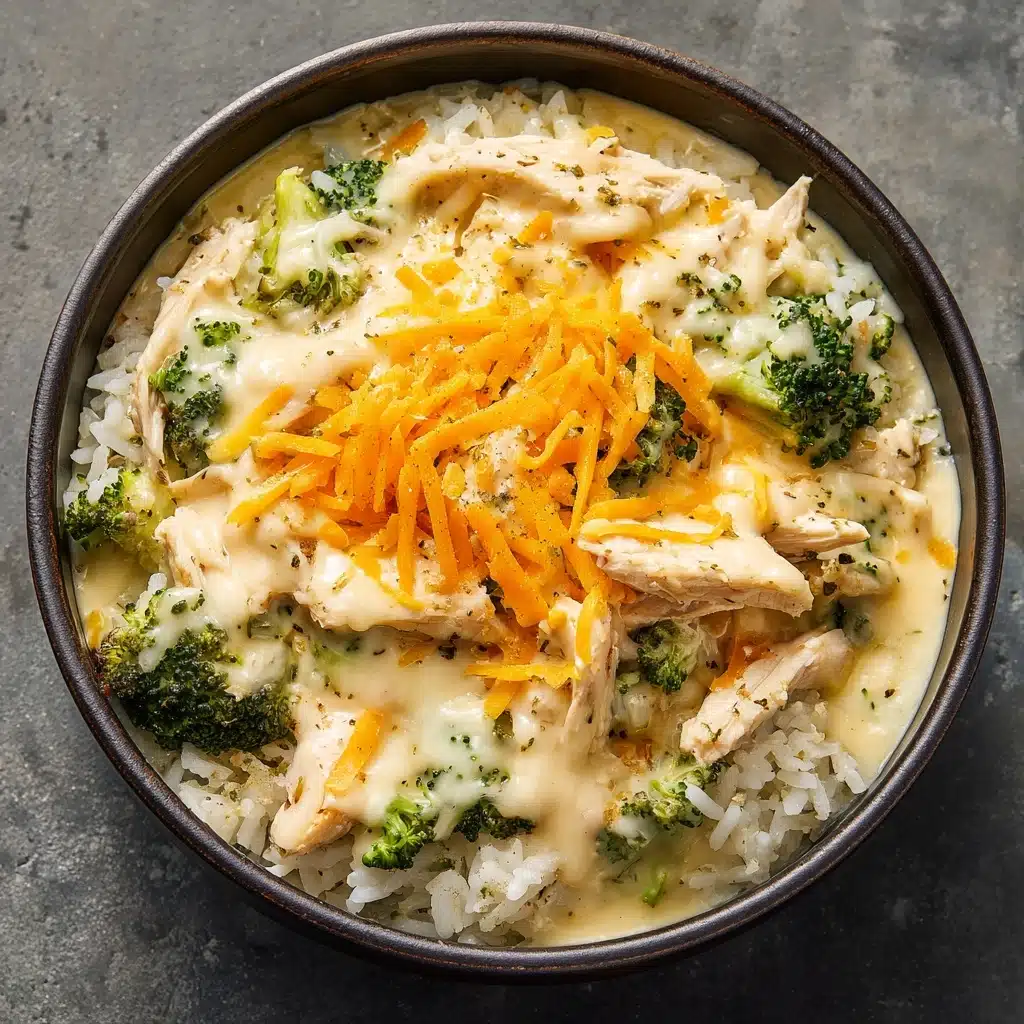 Crockpot Cheesy Chicken Broccoli Rice Recipe