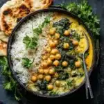 Chickpea Spinach Coconut Curry Recipe