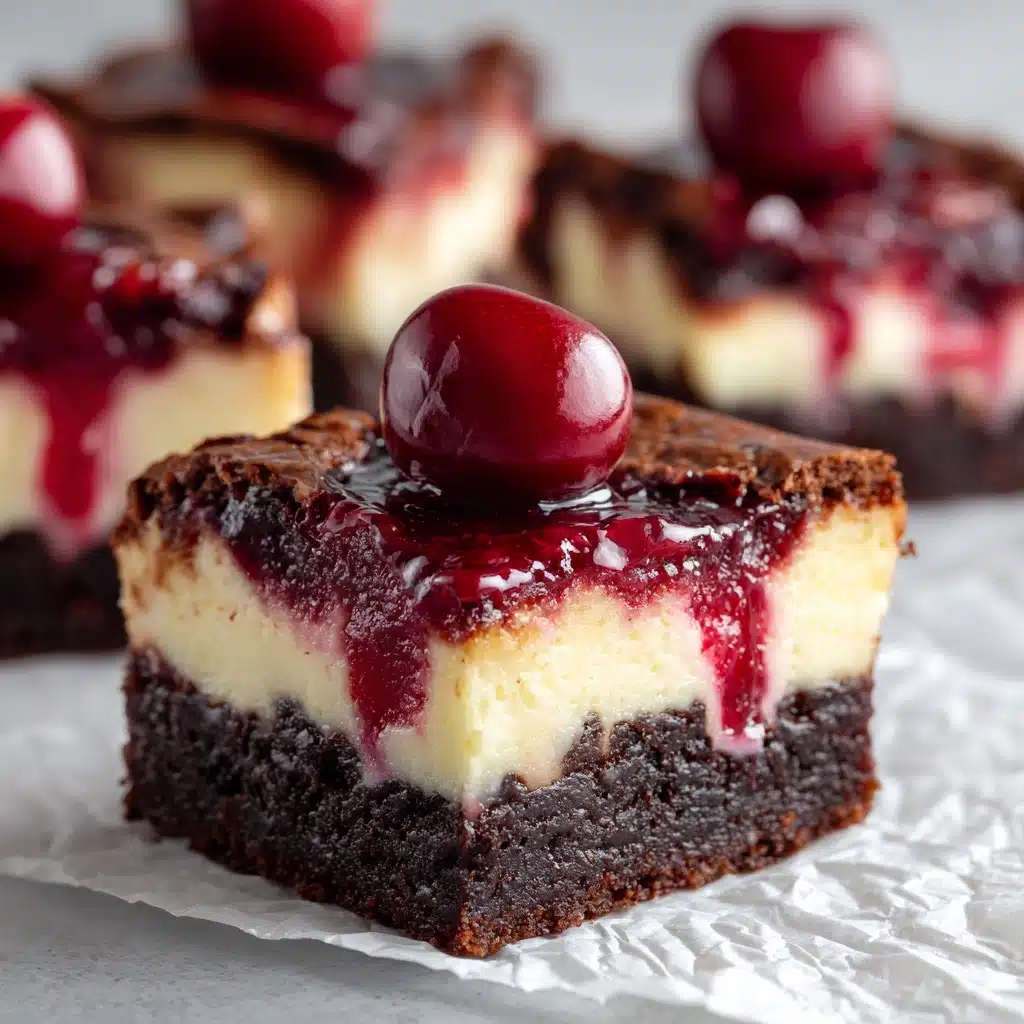 Cherry Cheesecake Brownies Recipe - Recipe Image