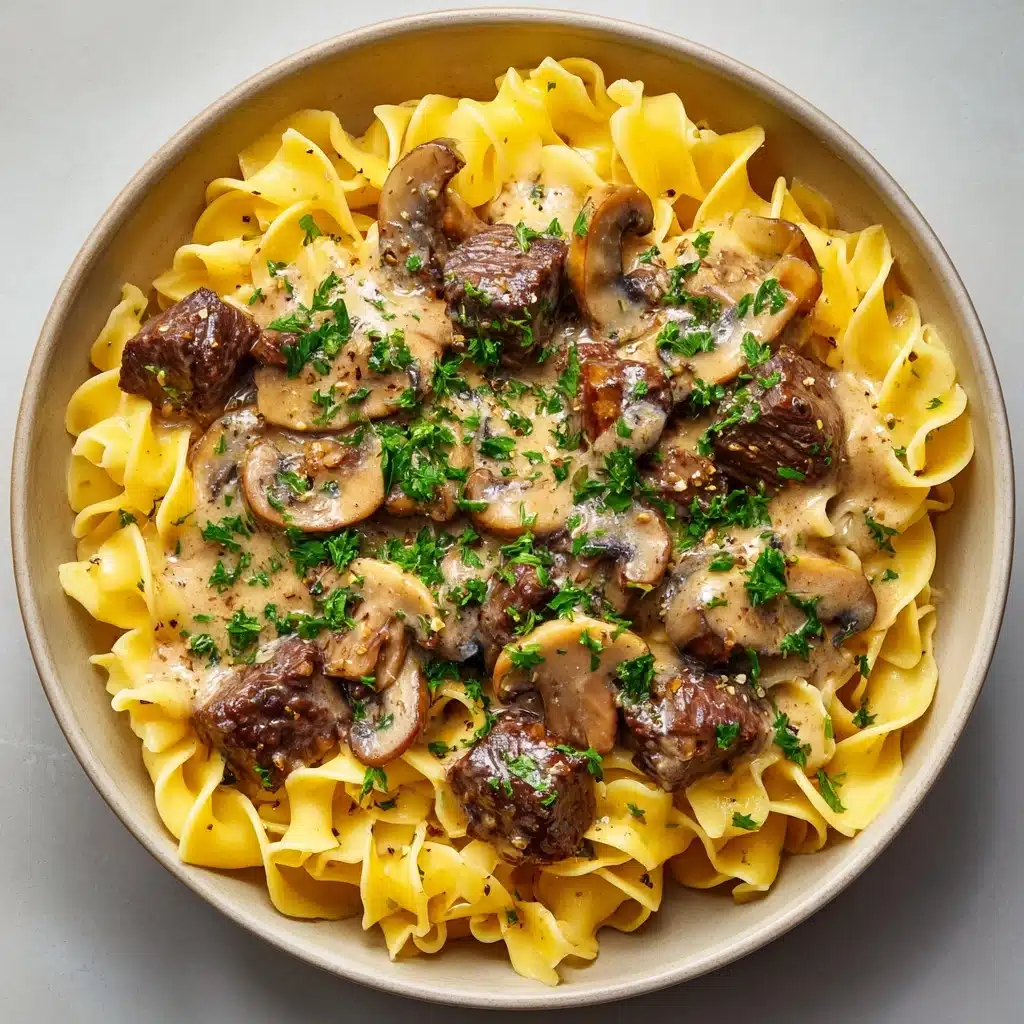 Beef Stroganoff with Egg Noodles Recipe