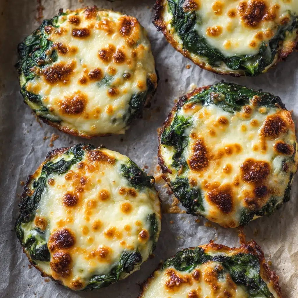 Spinach Dip Cheese Crisps Recipe