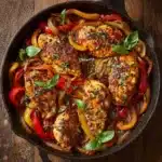Savory Italian Chicken with Peppers and Meat Recipe