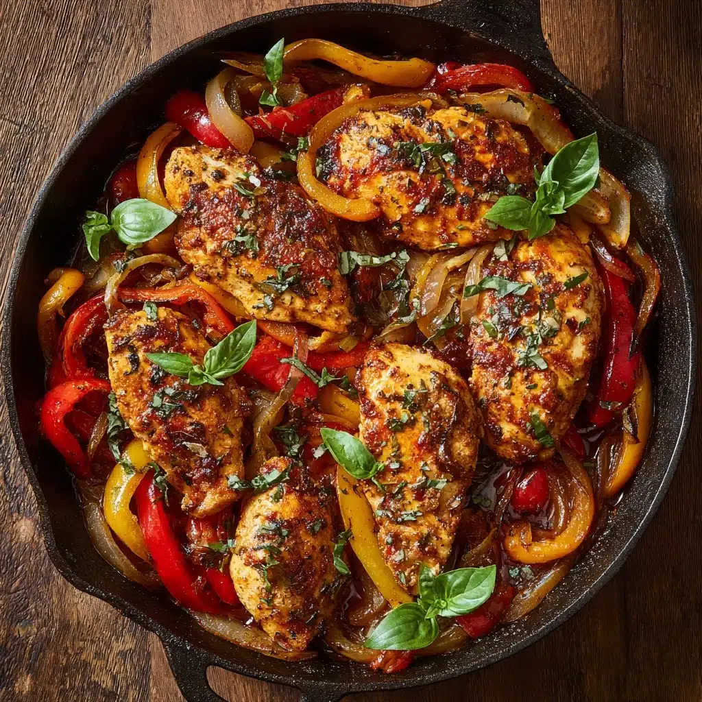 Savory Italian Chicken with Peppers and Meat Recipe