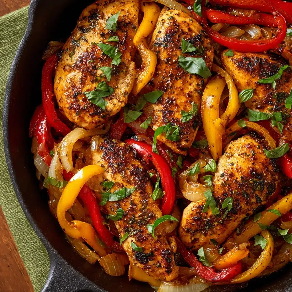 Savory Italian Chicken with Peppers and Meat Recipe - Recipe Image