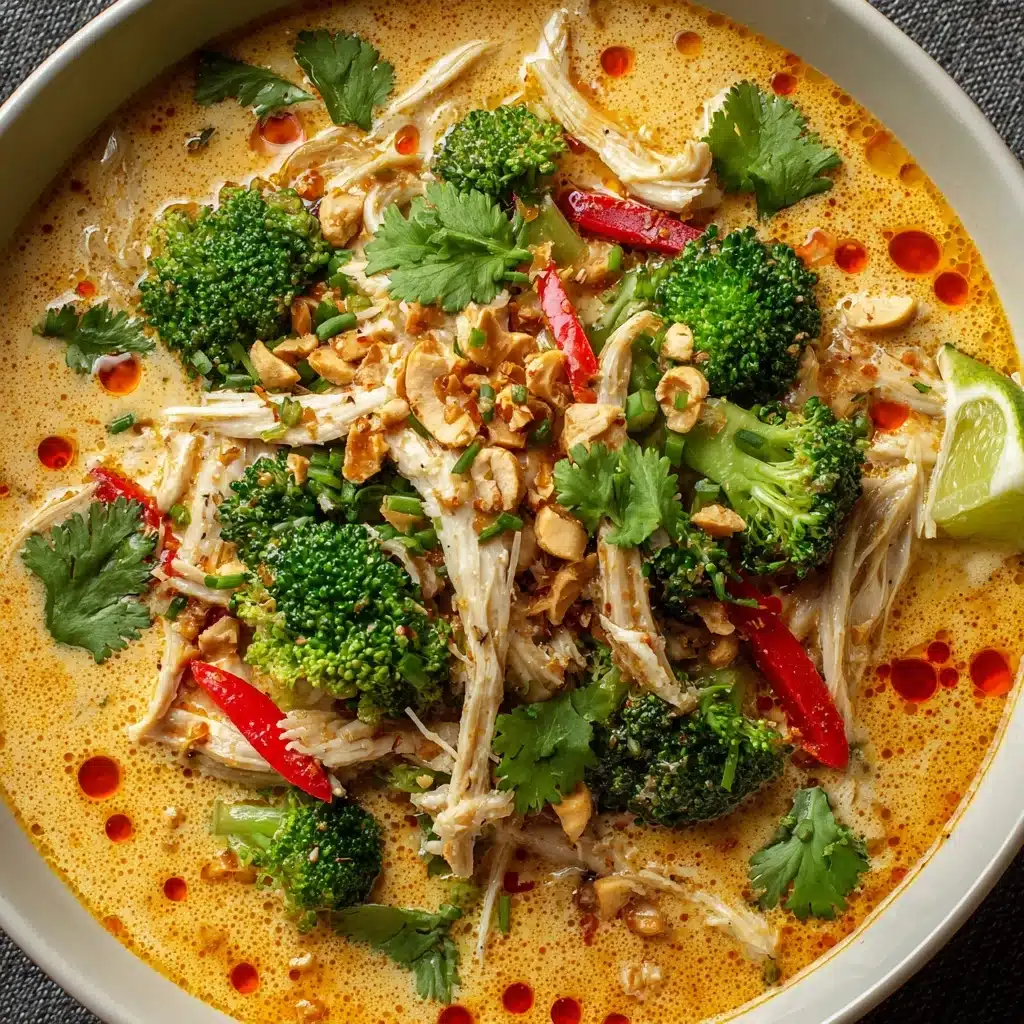Slow Cooker Thai Coconut Chicken Soup Recipe - Recipe Image