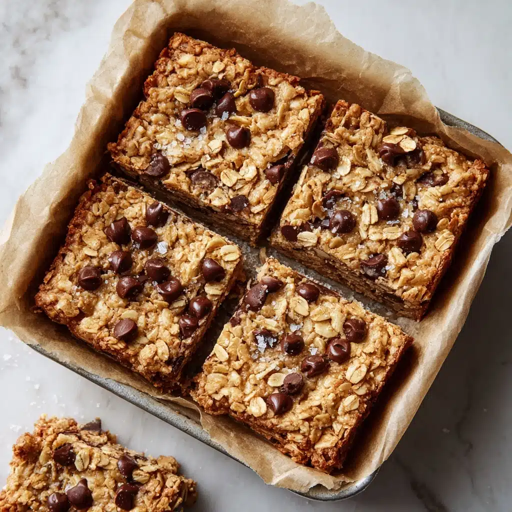 Healthy Chocolate Chip Oatmeal Bars Recipe